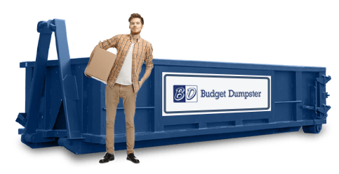 10 Yard Dumpster With Budget Dumpster Logo