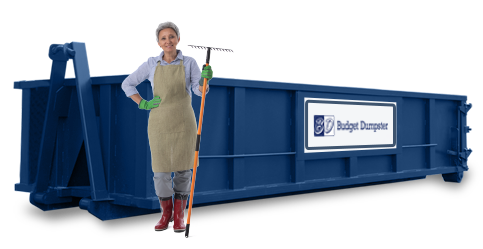 20 Yard Dumpster With Budget Dumpster Logo