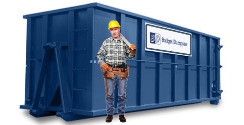 40 Yard Dumpster With Budget Dumpster Logo