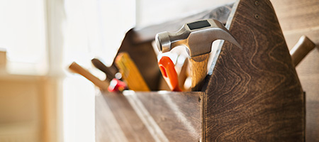 Small Toolkit Full of Necessities for First-Time Homeowners