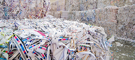 Bales of Recyclable Paper