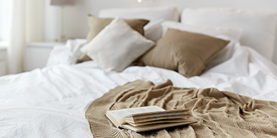 Relaxing Bedroom With Garland Lights